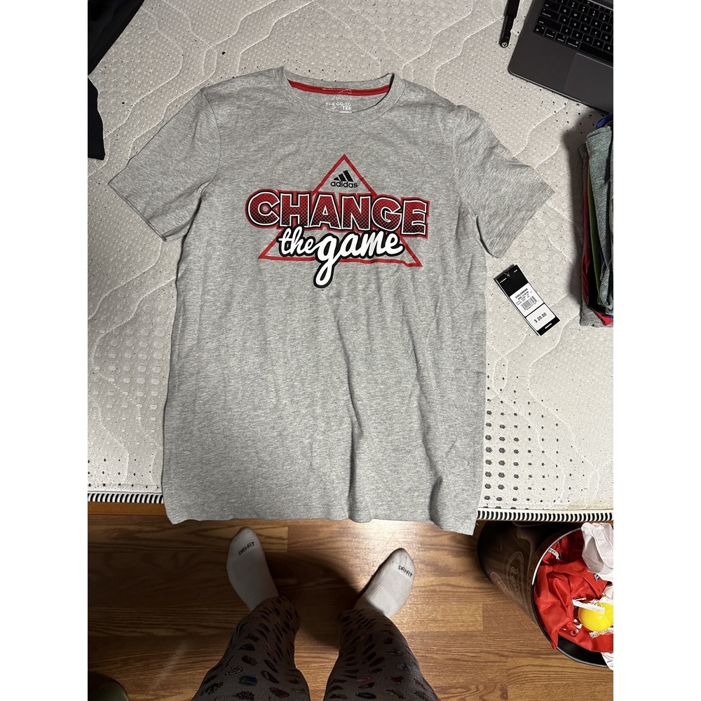 Gray Change the Game Boys T-Shirt